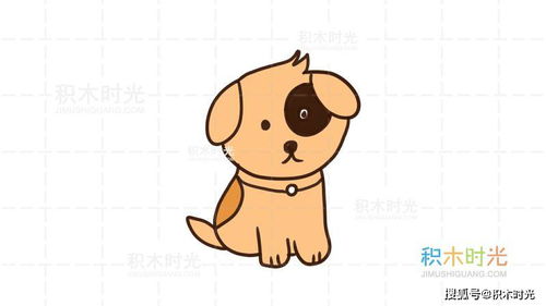 宠物狗的绘画作品怎么画