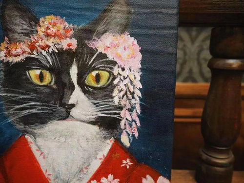丙烯画怎么画宠物狗的