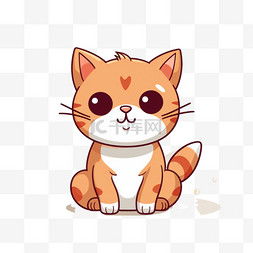 坐着的宠物猫怎么画