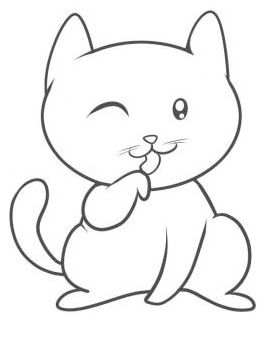 手拿的宠物猫怎么画