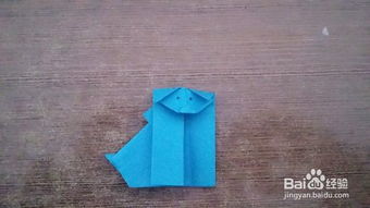 用彩纸折宠物狗怎么折的
